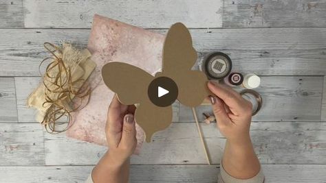 Dollar Tree Butterfly, Butterfly Craft, Little Butterfly, How To Craft, Butterfly Crafts, Dollar Tree, Hobbies, I Hope