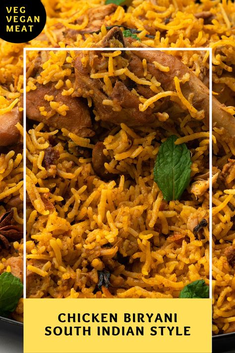 Mushroom Biryani Recipe, Mushroom Pulao, Mushroom Recipes Indian, Mushroom Rice Recipes, Vegetarian Biryani, Mushroom Biryani, Vegetable Biryani, Chicken Biryani Recipe, South Indian Style