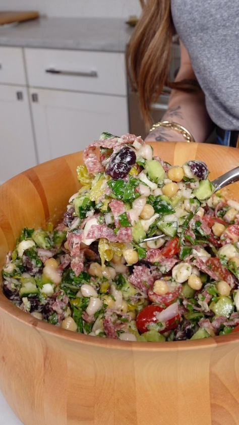 Violet Witchel (@violetwitchel) • Instagram photos and videos Violetwitchel Salad, Violet Witchel Recipes, Violet Witchel, Mini Mozzarella Balls, Bean Salads, Mozzarella Balls, Protein Lunch, Mediterranean Diet Plan, Bean Salad Recipes