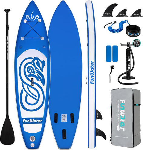 Discover the joy of water sports with the FunWater Inflatable Stand Up Paddle Board. It's ultra-light and perfect for paddlers of all skill levels. This premium SUP comes with top-notch accessories and a non-slip deck, ensuring comfort and stability for both youth and adults. Dive into adventure with this versatile paddleboard! Paddleboard Accessories, Backpack Leash, Paddle Board Accessories, Inflatable Sup, Waterfall Adventure, Inflatable Paddle Board, Sup Paddle, Stand Up Paddle Board, Surf House