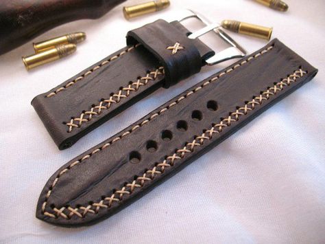 TheStrapSmith - Custom Leather Watch Straps by Rob Montana Leather Watch Cuff, Watch Leather Strap, Custom Leather Belts, Handmade Watch Strap, Handmade Watch, Black Chocolate, Custom Strap, Leather Watch Band, Chocolate Leather