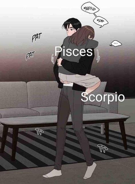 Scorpio X Pisces Anime, Pisces Dynamics, Pisces X Scorpio Couple Art, Pisces Scorpio Relationship, Pisces X Leo, Scorpio X Pisces, Pisces Fanart, Pisces X Scorpio, Pisces X Scorpio Couple