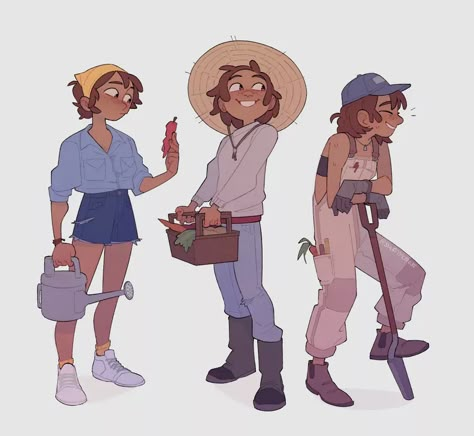 Stardew Valley Farmer, Graphisches Design, Stardew Valley, Cartoon Character Design, Cute Art Styles, Illustration Character Design, Character Creation, Cartoon Art Styles, Art Reference Photos