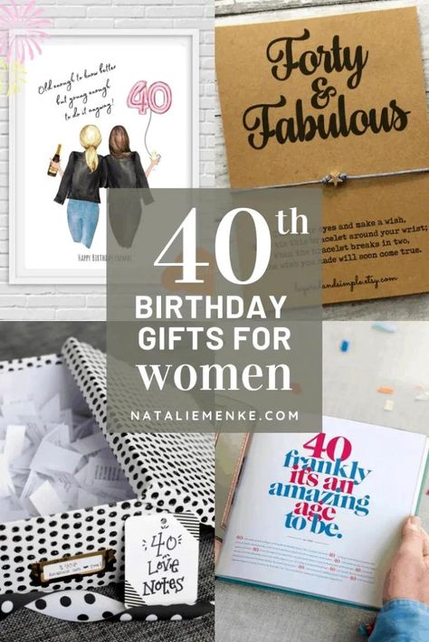 Cool Gifts For Women 40th Birthday, 40th Birthday Ideas For Coworker, Nice 40th Birthday Gifts, 40 And Fabulous Gifts For Women, 40th Birthday Gifts For Sister Turning 40, 40tb Birthday Gifts, 40 Small Gifts For 40th Birthday, 40th Birthday Diy Gift Ideas, Gift Ideas For A 40th Birthday Woman