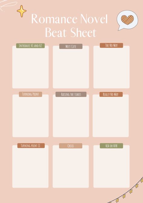 Novel Beat Sheet, Beat Sheet, Story Beats, Novel Structure, Novel Tips, Memo Template, Train Coloring Pages, The Hating Game, Sheet Template