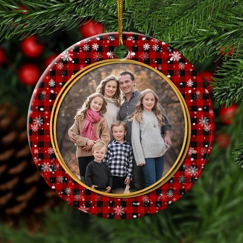 Amazon.com: Personalized Red and Black Buffalo Plaid Custom Holiday Photo Ceramic Ornament Custom Photo Picture for Family Christmas Ornament 2024 Family Pendant Holiday Decoration Ball Wedding Party : Handmade Products Family Pendant, 2024 Family, Kitchen Clothes, Ball Wedding, Family Christmas Ornaments, Personalized Ornaments, Fashion Toys, Holiday Photos, Pharmacy Gifts