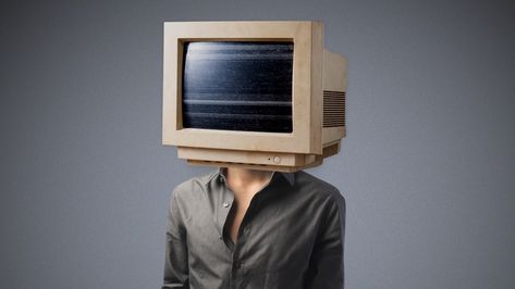 Computer Head, Head Aesthetic, Object Heads, Computer Equipment, Tv Head, Best Profile Pictures, Dreamcore Weirdcore, Old Computers, Film Inspiration