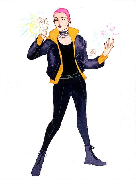 Awesome Art Picks: Daredevil, Harley Quinn, Spider-Gwen, and More - Comic Vine Kevin Wada, Xmen Characters, Yellow Trench Coat, Sci Fi Character Design, Marvel Fanart, Marvel Heroines, Loki Art, Hero Time, Marvel Comic Universe