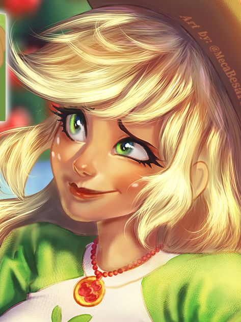 Applejack in my art style!⭐🍎✨ (⁠┛⁠✧⁠Д⁠✧⁠)⁠)⁠┛⁠彡⁠┻⁠━⁠┻ She's so pretty ✨✨ EEEE ✨ Hope y'all love it ✨ (⁠｡⁠•̀⁠ᴗ⁠-⁠)⁠✧ #illustration #digitalart #art #mecabesares #drawing #mlp #mylittlepony #applejack #fanart #sonarpen Apple Jack Fanart Human, Mlp Applejack Fanart, Apple Jack Fanart, Apple Jack Human, Applejack Wallpaper, Applejack Fanart, Applejack Human, Jack Movie, Applejack Mlp