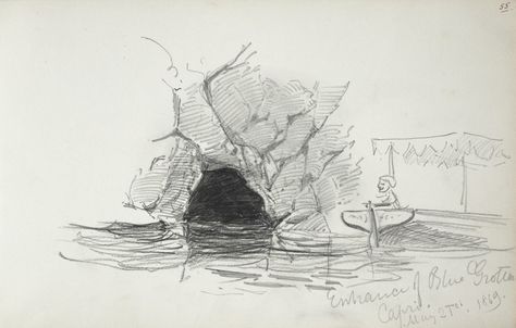 Cave Entrance Drawing, Blue Grotto Capri, Exploration Art, Blueprint Drawing, Architecture Blueprints, Blue Grotto, Cave Drawings, Inktober 2024, Concept Draw