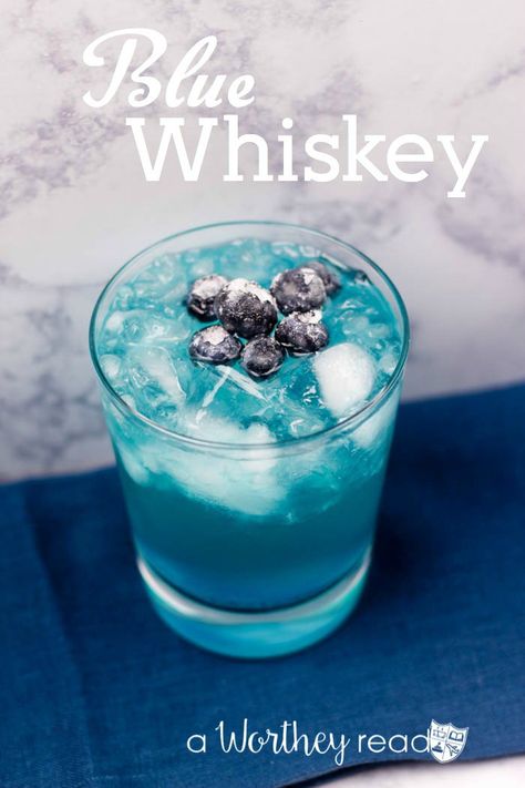 Easy Cocktail Drink to try- Blue Whiskey: this cocktail recipe has lots of adult flavors that will knock your socks off and leave you wanting another. So, let’s play bartender and mix up something righteous and a lovely shade of delicious blue! A Worthey Read Curacao Drink, Blue Curacao Drinks, Alcholic Drink, Easy Alcoholic Drinks, Blue Drink, Whisky Cocktail, Alcholic Drinks, Whisky Cocktails, Mango Margarita