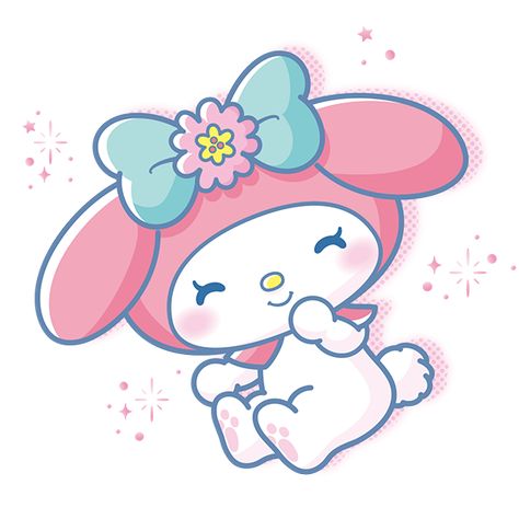 My Melody Official Art, Saniro Charcters Icon, Val Makeup, Sanrio Characters Icons, Hello Kitty Illustration, Sanrio Character Ranking, My Melodi, Cute Sanrio Characters, Cute Melody