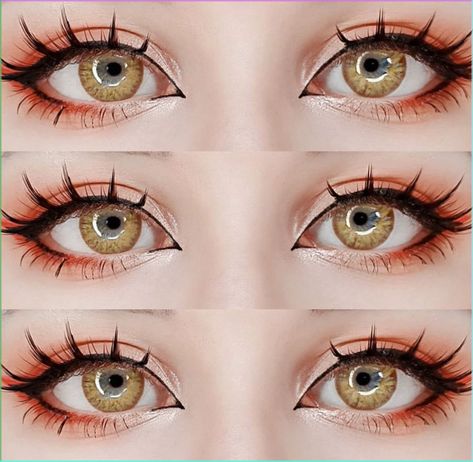 Toga Makeup Eye, Anime Eye Lashes Tutorial, Hu Tao Eye Makeup, Mysterious Eye Makeup, Zhongli Eye Makeup, Cosplay Makeup Eyes, Lumine Makeup, Manga Eyes Makeup, Makeup Ideas Cosplay