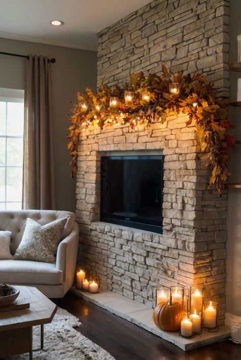 Fall Furniture , Autumn Cozy Fall ,Decor Easy Fall ,
Decor Neutral Fall ,Decor Fall ,Decor Inspiration ,Fall Decor Ideas Fall Mantle Decor With Tv, Mantle Decor With Tv Above, Mantle Decor With Tv, Modern Fireplace Decor, Autumn Mantle, Fall Decor Neutral, Mantle Design, Coastal Palette, Fall Mantle Decor