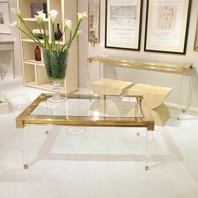 Formal Living room option Soho Cocktail Table 21" high x 42" wide x 42" deep Featuring a beveled glass top and clear, plexiglass tapered legs, this geometric coffee table captivates with elegant, metallic details. Imagine this chic furniture taking center stage in your dining room, foyer or other living area. Lucite Coffee Table, Geometric Coffee Table, Glass Cocktail Tables, Square Cocktail Table, Designer Coffee, Furniture Manufacturing, Coffee Table Living Room, Home Coffee Tables, Formal Living Room