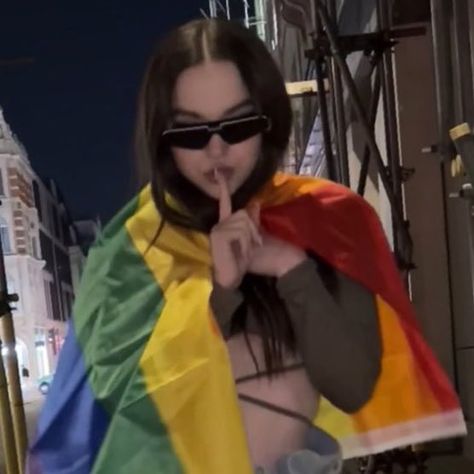 Gay Flag, Dove Cameron, Diva, A Woman, Flag, Sunglasses, Funny