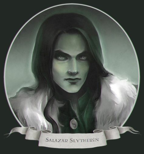 Founders Of Hogwarts, Salazar Slytherin, Hogwarts Founders, Harry Potter Art Drawings, Harry Potter Severus Snape, Severus Rogue, Slytherin Pride, Slytherin Harry Potter, Harry Potter Fanart