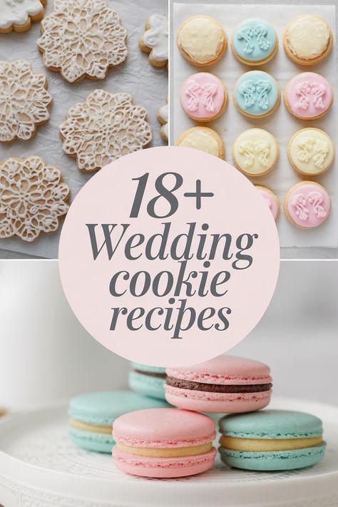 Sweeten your wedding with these delicious cookie recipes perfect for your big day! From classic chocolate chip to unique lemon sugar cookies these treats will delight your guests. Perfect for dessert tables or wedding favors. Make your celebration even more special with these tasty bites and share the love! Cookies weddings desserts celebrations treats Cookies For Weddings Reception, Cookie Table For Wedding, Greek Wedding Cookies Recipe, Cookies For Wedding Reception, Wedding Cookie Recipes, Cookies For Wedding Cookie Table, Wedding Cake Cookies Decorated, Cookie Table Wedding Display, Fall Wedding Cookies