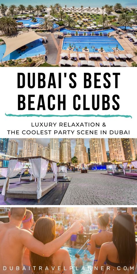 Beach Clubs Dubai, Dubai Beach Club, Thirty Fine, Honeymoon In Dubai, Dubai Party, Dubai Holiday, Dubai Things To Do, Dubai Resorts, Uae Travel