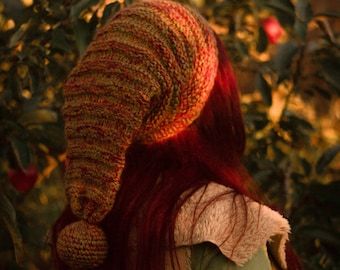 Gnome Clothes, Tiefling Rogue, Boho Beanie, Forest Fashion, Witch Accessories, Earthy Style, Forest Style, Gnome Hat, Gender Free