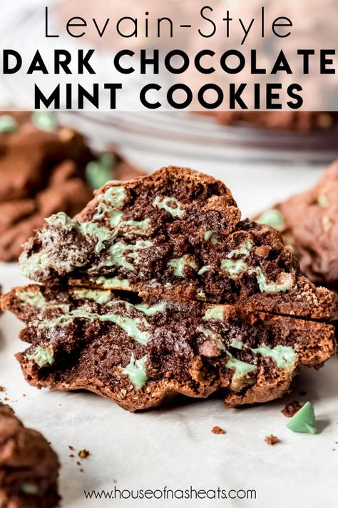 Chocolate Mint Chip Cookies, Levain Cookie Recipe, Mint Chip Cookies, I Lost 100 Pounds, Levain Cookies, Andes Mint Cookies, Dark Chocolate Mint, Chocolate Mint Cookies, Levain Bakery