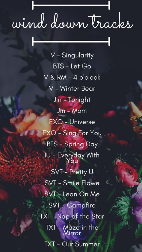 Kpop Study Playlist, Kpop Songs To Listen To When, Exo Sing For You, Chilling Vibes, Kpop Playlist, Summer Songs Playlist, Bts Spring Day, Down Song, Kpop Songs