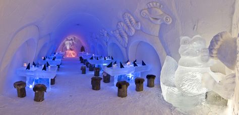 Snow Restaurant, Kemi, Finland Snow Restaurant, Kemi Finland, December Travel, Snow Castle, Mandap Decor, Places To Explore, World Images, Amazing Pics, Weird Stuff