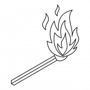 Match Sketch, Match Drawing, Fire Match, Fire Vector, Fire Icons, Fire Drawing, Flame Tattoos, Logo Facebook, Flowers Craft