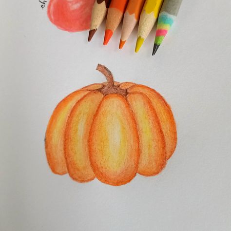 Made this Pumpkin using Pencil Colours...Drop a Comment if you liked it Pencil Colours, Pumpkin Drawing, Pumpkin Painting, Painted Pumpkins, Sketch Book, Pencil, Halloween, Drawings, Quick Saves