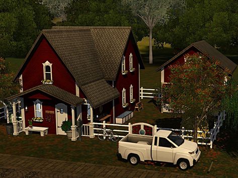 Old restored farmhouse with stable. 1 bedroom for parents, 1 bedroom for a teenager and / or a baby. Found in TSR Category 'Sims 3 Residential Lots' Sims 3 Cottage House, Sims 3 Farmhouse, Sims 3 Cottage, Sims 3 Build Cc, Sims 4 Small Farmhouse, Sims 3 Small House, Sims 3 Builds, Bedroom For Parents, Sims Farmhouse