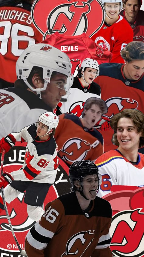 #newjerseydevils Jack Hughes Collage, Campbell Core, Jack Hughes Wallpaper, Trevor Zegras And Jack Hughes, Ice Hockey Boys, Hockey Wallpaper, Cute Hockey Players, Hockey Husband, Hockey Boy