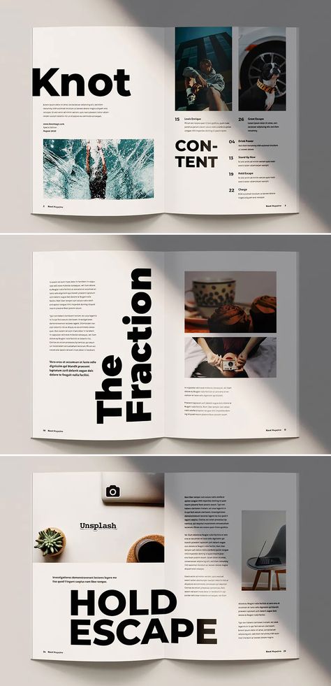 Fashion Magazine Template, Design De Configuration, Booklet Layout, Poster Grafico, Magazine Design Cover, Mises En Page Design Graphique, Magazine Layout Inspiration, 잡지 레이아웃, Page Layout Design