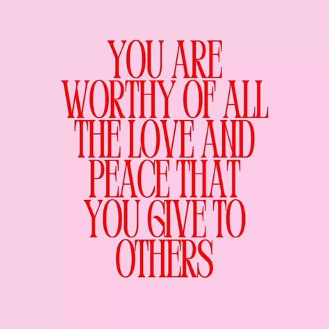 You're worthy of all the love and peace that you give to others. Remember, you are enough just as you are. 💖 #selflovestories #selflove #youareworthy #peacewithin #mentalhealth #authenticity #selfdescovery #selfacceptance #confidence #selfkindness Im Worthy Of Love Quotes, You Are Safe Quotes, Quotes You Are Enough, You Are Worthy Of Love, Worthy Of Love Quotes, You Are Loved Quotes, Youre Worthy, Authentic Friendship, Showing Love To Others