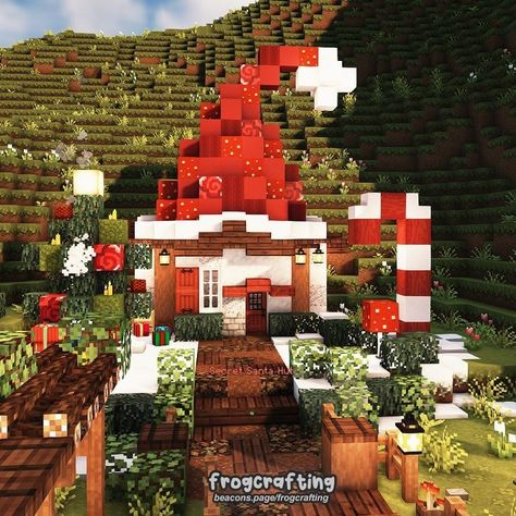 Minecraft Interior Design, Minecraft Farm, Minecraft House Tutorials, Cool Minecraft Creations, Diy Minecraft, Minecraft Christmas, Christmas World, Cute Minecraft Houses, Cottagecore Cottage