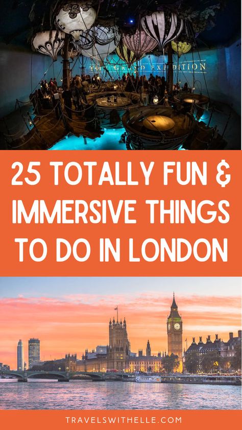 immersive things to do in london Things To Do In Camden London, Things To Do In England Bucket Lists, Unique London Experiences, Unusual Things To Do In London, Cool Things To Do In London, Unique Things To Do In London, Fun Things To Do In London, London Things To Do, London With Teens