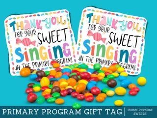 ScriptureStoryLady - Etsy Primary Program Gifts, Primary Program Treats Ideas, Primary Program Thank You Gifts, Primary Program After Party, Lds Primary Program Treats, After Primary Program Treats, Primary Program Treats, Primary 2023, Primary Program