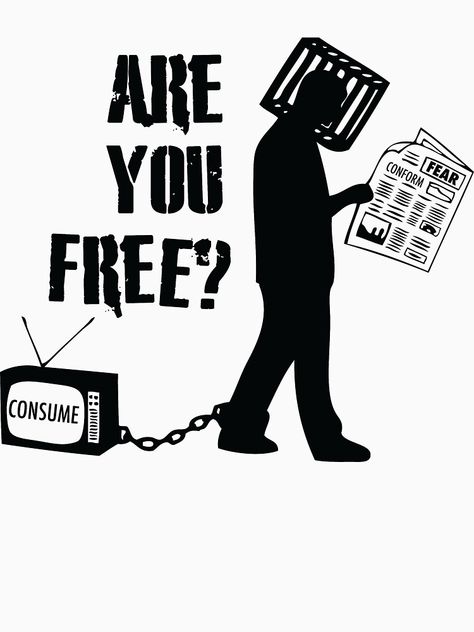 "Are You Free? They Live, John Carpenter" T-shirt by fearandclothing | Redbubble Non Conformist Art, Politic Art Ideas, Anarchism Art, Punk Fashion Diy, Punk Culture, Propaganda Art, Eat The Rich, Punk Art, John Carpenter