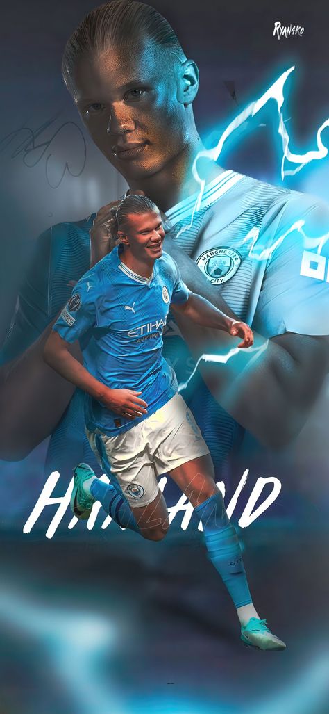 Football Haaland, Håland Manchester City, Halland Wallpapers 4k, Håland City, Mancity Players Wallpaper, Man City Team Wallpaper, Football Wallpaper Man City, Football Wallpaper Haaland, Haaland Wallpaper Man City