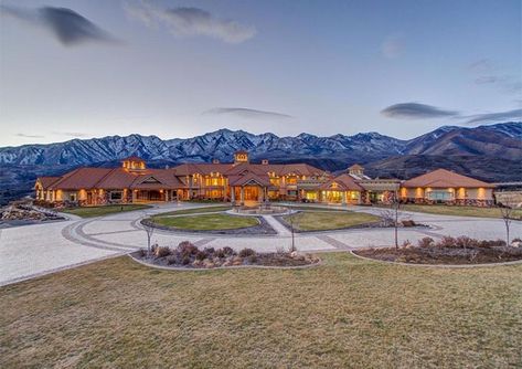 The average home in Utah sells for about $250,000 right now. Let's just say the homes that made this list are slightly above average--in many ways. I scoured the web to find the highest priced homes for sale in Utah. I found quite a few properties in the over $10M price range. Of course, if you Mountain Mansion, Beverly Hills Mansion, Basketball Tricks, Indoor Basketball Court, Mega Mansions, Equestrian Facilities, Million Dollar Homes, Mansions For Sale, Expensive Houses