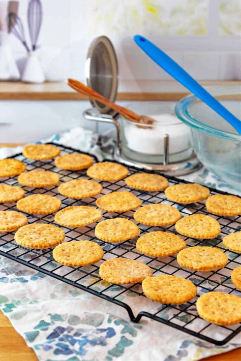 Diy Ritz Crackers, Homemade Ritz Cracker Recipes, Chicken In A Biskit Crackers Recipe, Homemade Butter Crackers, Ritz Crackers Recipes, Homemade Ritz Crackers, Homemade Crackers Recipe, Real Food Meal Plan, Crispy Snacks