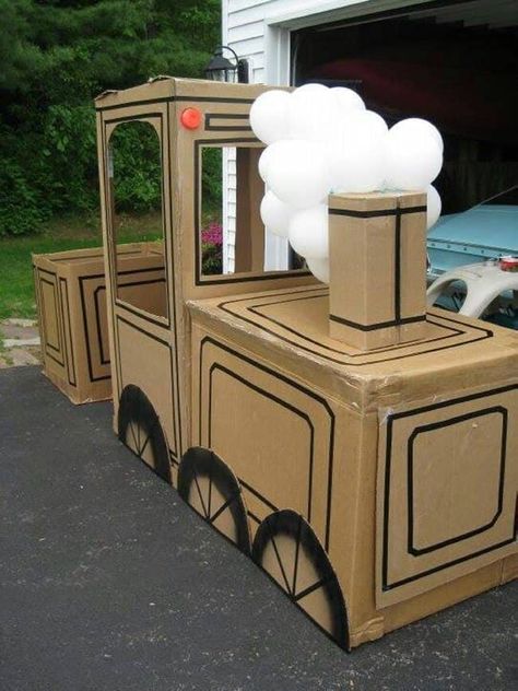 Cardboard Train, Western Vbs, Rocky Railway Vbs, Chugga Chugga Two Two, Thomas The Train Party, Polar Express Party, Vbs 2025, Hantverk Diy, Thomas Birthday