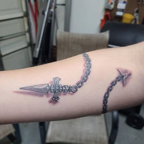 Hxh Tattoo, Chest Tattoo Wings, Hunter X Hunter Tattoo, Anime Tats, Hunter Tattoo, Unique Tattoos For Men, Chain Tattoo, Tattoo Unique, Wrist Tattoos For Guys