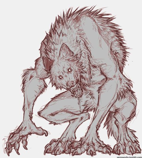 Werewolf Drawing, Werewolf Aesthetic, Werewolf Art, 다크 판타지, Creature Drawings, Monster Concept Art, 캐릭터 드로잉, Fantasy Creatures Art, Scary Art