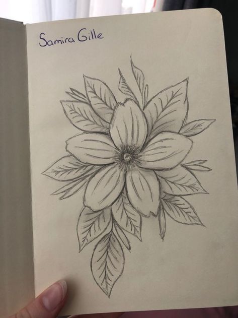 Drownings Easy Flowers, Flower Pencil Sketches Simple, Flowers Sketches Pencil, Simple Easy Flower Drawings, Scetchbook Draws Flower, Flower Drawing Pencil Easy, Pencil Art Flower Drawings, Easy Aesthetic Flower Drawings, Cool Sketch Ideas Easy Flowers