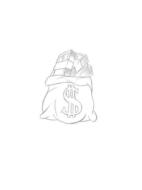 Money Bag Tattoo Stencil, Money Bag Tattoo Design, Tattoo Outline Drawing Stencil Design, Tattoo Stencils Outline, Money Bag Tattoo, Dollar Tattoo, Bag Tattoo, Dragon Tattoo Drawing, Tato Flash