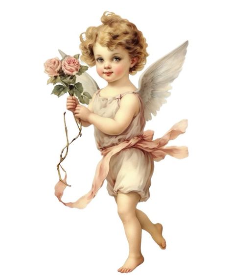 Cupid Images, Angel Illustration, Crayon Heart, Fairy Baby, Cute Angel, Vintage Angel, Baby Fairy, Vintage Drawing, Right Brain