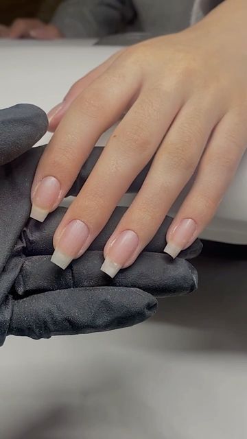 Long Square Nails Natural, Real Natural Nails, Natural Long Nails Aesthetic, Long Natural Nails Acrylic, Nail Inspo Tips, Strong Nails Natural, Natural Nails Long, Long Strong Nails, Appearance Goals