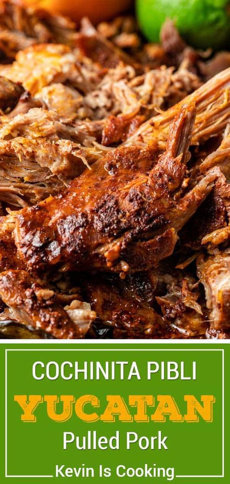 Mayan Food Recipes, Qdoba Pork Recipe, Spanish Pulled Pork, Cochinita Pibil Recipe Slow Cooker, Mayan Food, Mexican Pork Recipes, Mexican Pulled Pork, Braised Pork Shoulder, Pork Shoulder Recipes