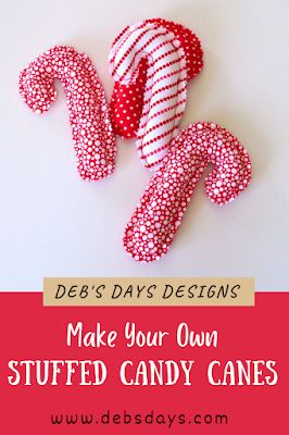 Candy Cane Sewing Pattern, Fabric Candy Canes Diy, Fabric Candy Canes, How To Make Lollipops, Hot Pads Tutorial, Homemade Lollipops, Christmas Crafts Sewing, Homemade Christmas Tree, Diy Beginner