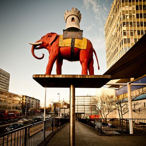 Elephant & Castle | The Elephant & Castle shopping Centre, L… | Chris Guy | Flickr Elephant And Castle London, Ucl London, Men's Equestrian, Uk Cities, Elephant Park, Elephant Book, Vintage Colours, London Castles, Elephant And Castle